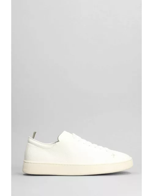 Officine Creative Once 002 Sneakers In White Leather