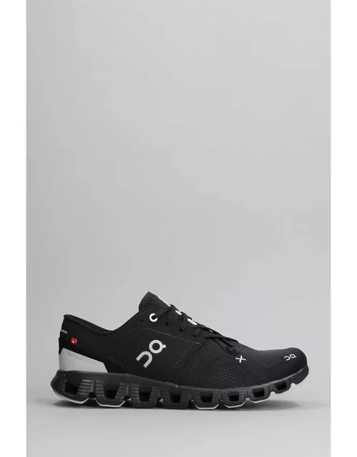 ON Cloud X 3 Sneakers In Black Polyester