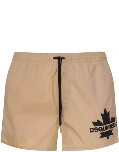 Dsquared2 Swim Shorts With Contrasting Color Logo