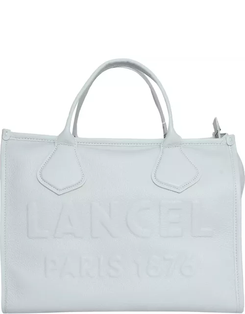 Lancel White Cabas Bag
