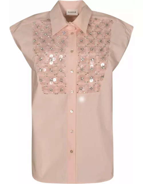Parosh Embellished Sleeveless Shirt