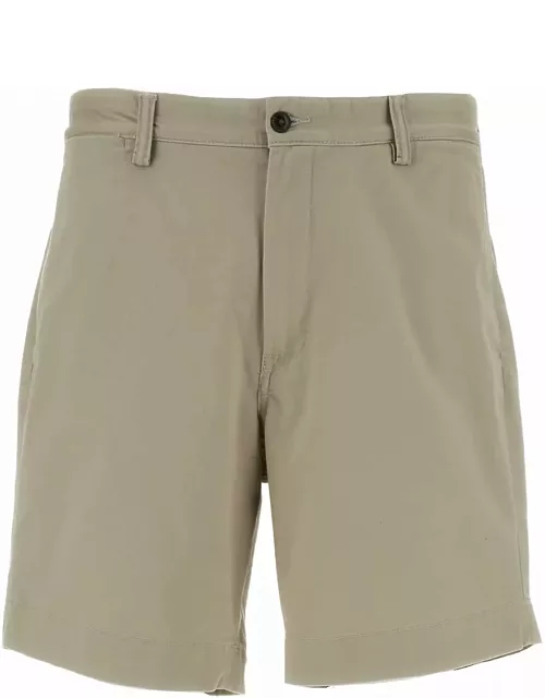 Polo Ralph Lauren Beige Bermuda Shorts With Welt Pockets In Stretch Cotton Man