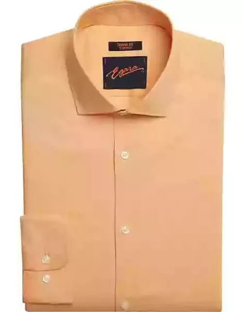 Egara Men's Skinny Fit Dress Shirt Peach Cobbler