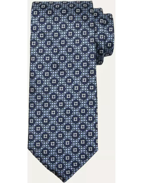 Men's Geometric Silk Jacquard Tie