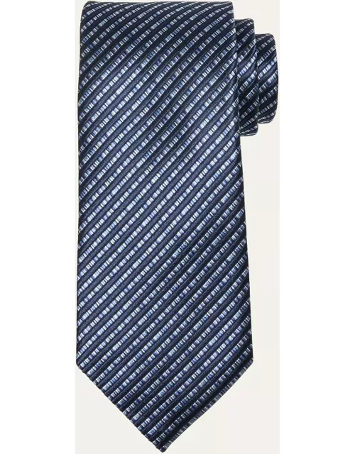 Men's Stripe Silk Jacquard Tie