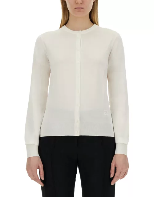 dolce & gabbana cardigan with lace inlay