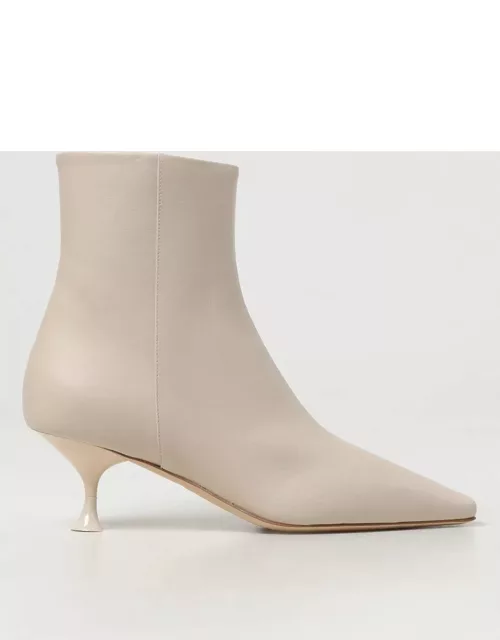 Flat Ankle Boots 3JUIN Woman color Ivory