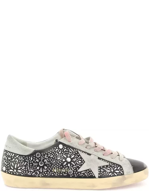 GOLDEN GOOSE super-star studded sneakers with