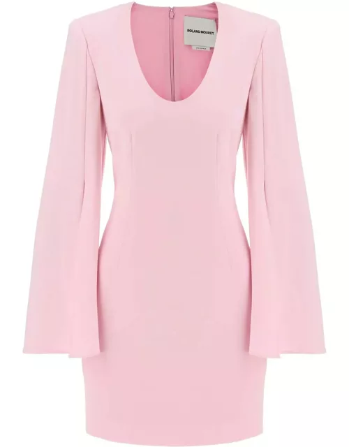 ROLAND MOURET "mini dress with cape sleeves"