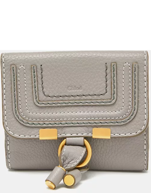 Chloe Grey Leather Marcie Compact Wallet