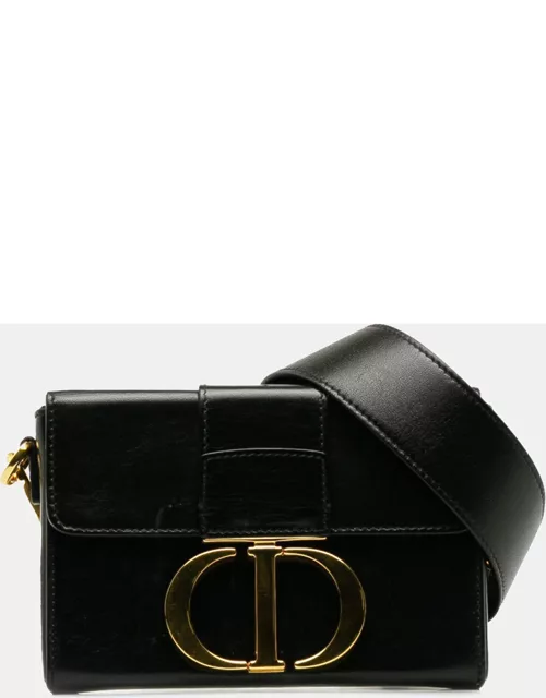 Dior Black Leather Montaigne Box 30 Shoulder Bag