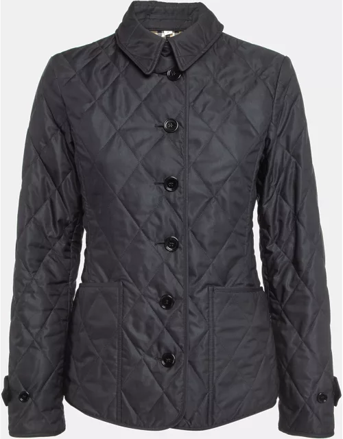 Burberry Black Synthetic Diamond Quilted Thermoregulated Jacket