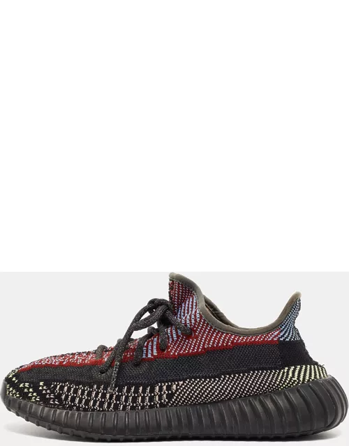 Yeezy x Adidas Multicolor Mesh and Fabric Boost 350 V2 Yecheil Reflective Sneaker