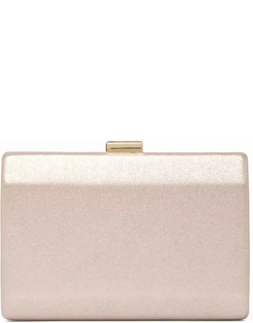 Forever New Women's Gigi Faceted Hardcase Clutch Bag in Rose Gold Polyurethane/Polyester