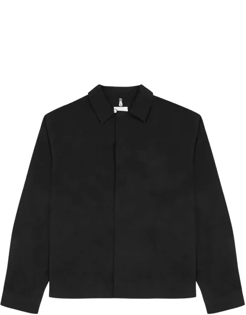 Oamc Frame System Cotton-poplin Shirt - Black
