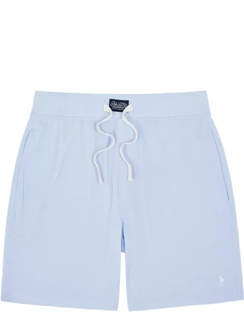 Polo Ralph Lauren Logo-embroidered Stretch-jersey Pyjama Shorts - Light Blue