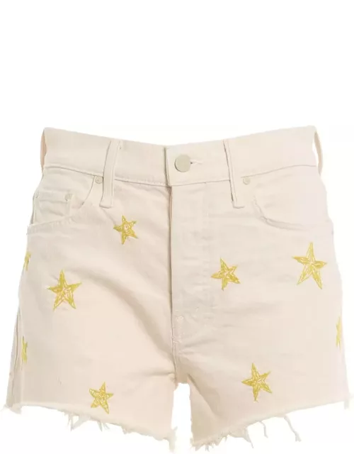 Mother Shorts White