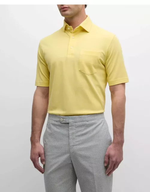 Men's Pique Pocket Polo Shirt
