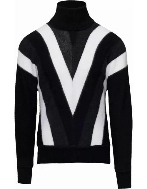 Saint Laurent Geometric Pattern Sweater