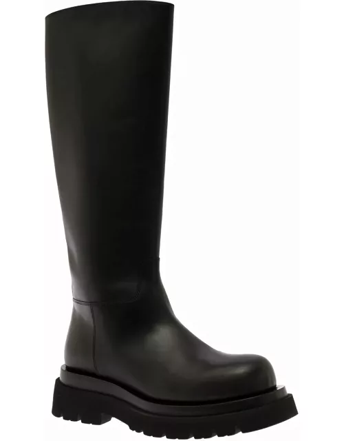 Bottega Veneta Lug Leather Boot