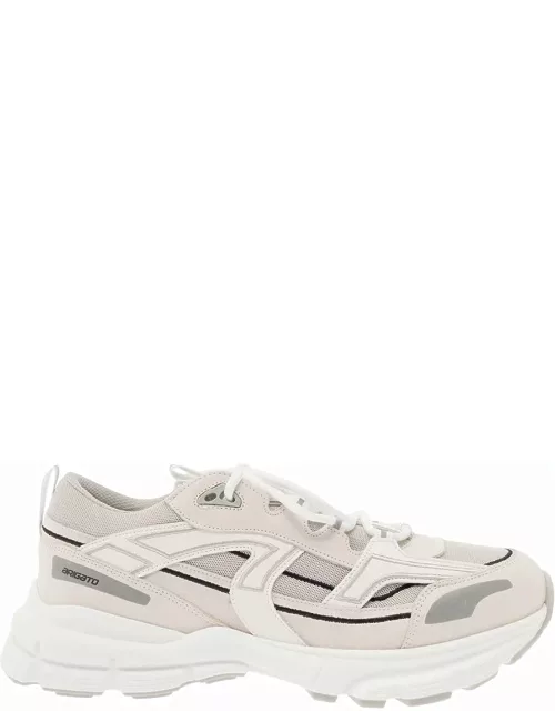 Axel Arigato marathon R-trail White Low Top Sneakers With Logo Detail In Leather Blend Woman