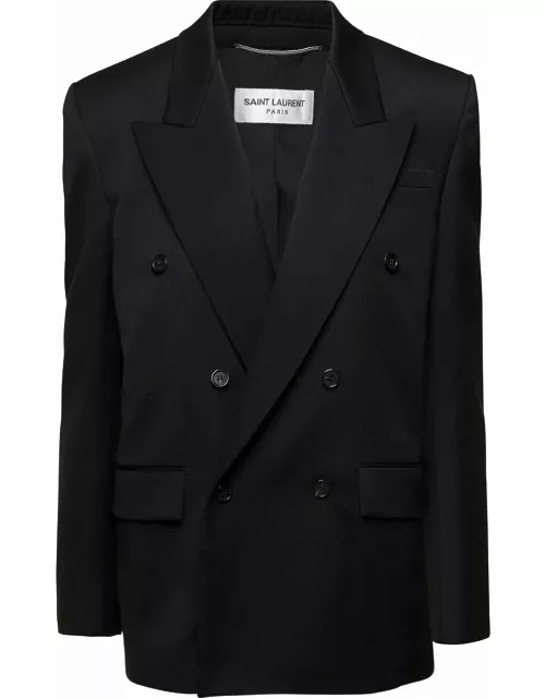 Saint Laurent Double-breasted Long-sleeved Jacket