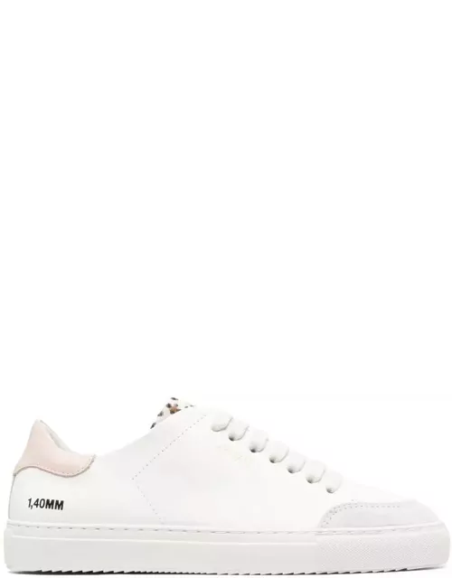 Axel Arigato clean 90 White Low Top Sneaker With Lepard Tab In Leather Woman