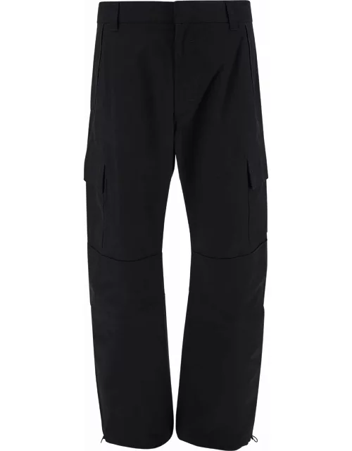 Givenchy Arched Cargo Pants With Logo Embroidery