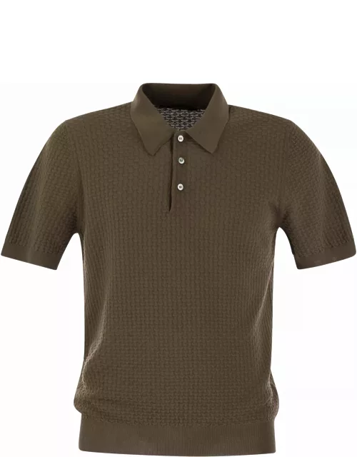 Tagliatore Knitted Cotton Polo Shirt