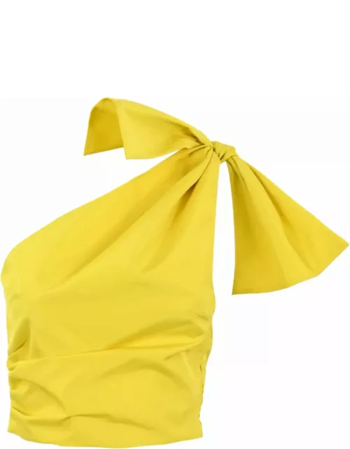 Pinko One-shoulder Top With Bow