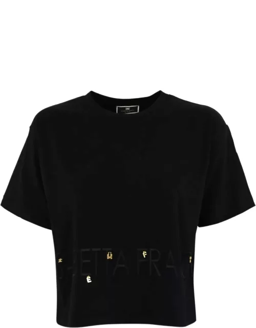 Elisabetta Franchi T-shirt With Logo And Accessorie