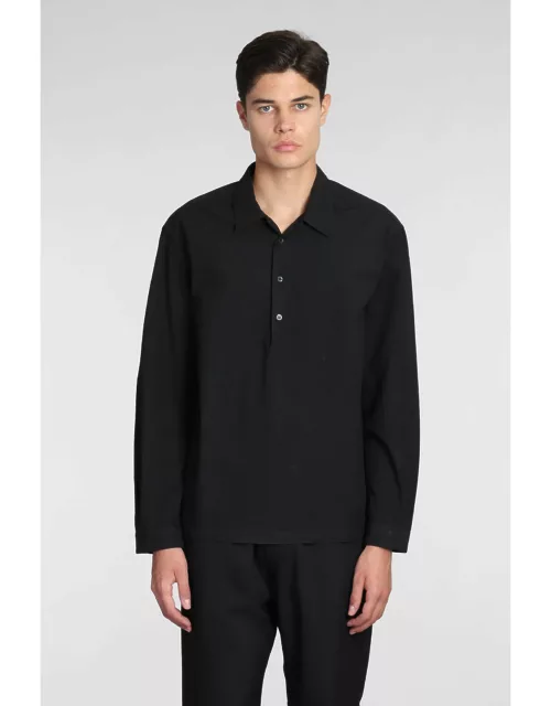 Barena Genga Shirt In Black Cotton