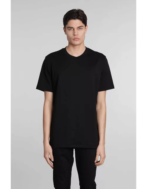 Attachment T-shirt In Black Cotton
