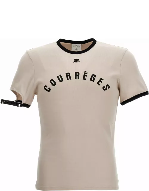 Courrèges Logo Print T-shirt