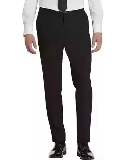 Egara Skinny Fit Tuxedo Separates Pants Camouflage Satin Black