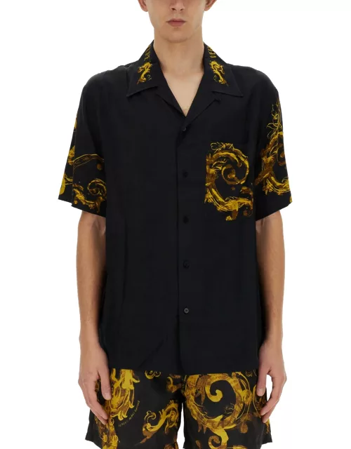 versace jeans couture printed shirt