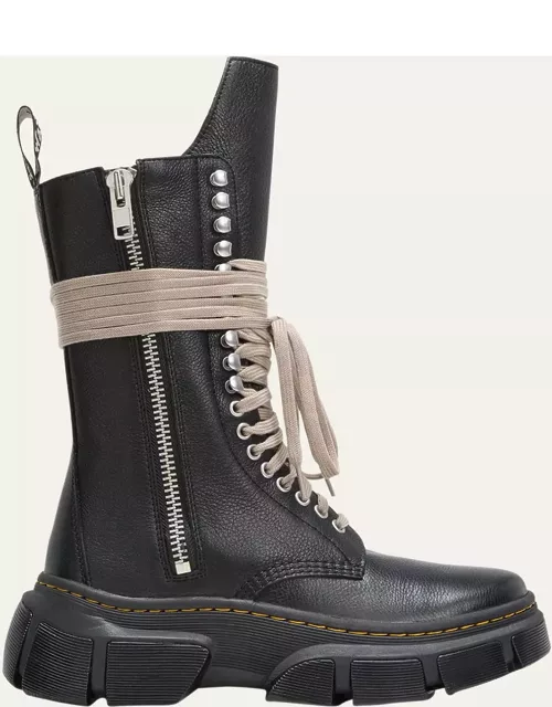 x Dr. Martens Leather Jumbo Lace Mid Combat Boot