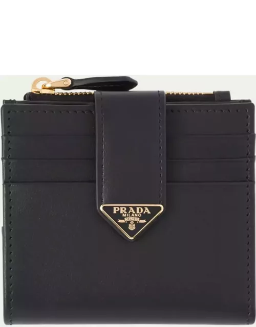 City Calf Leather Compact Wallet