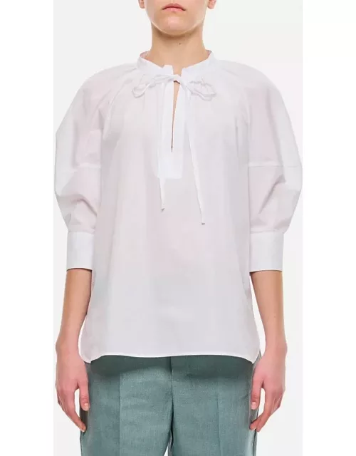 Max Mara Capri Short Sleeve Shirt White