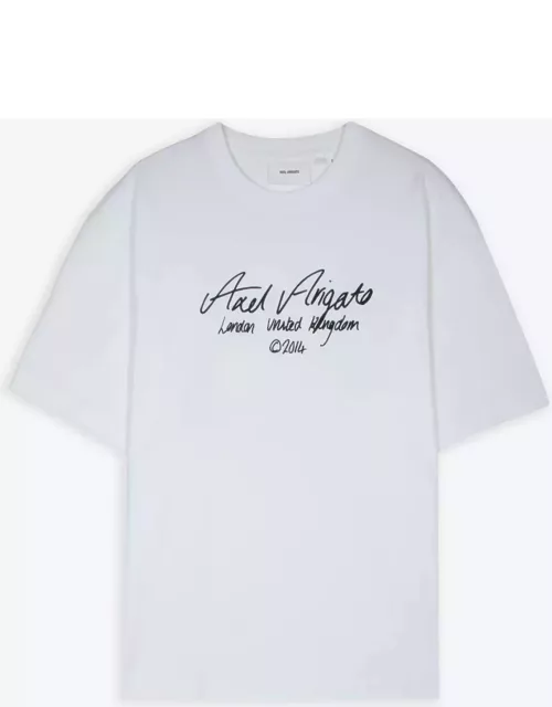 Axel Arigato Essential T-shirt White t-shirt with italic logo print - Essential T-shirt