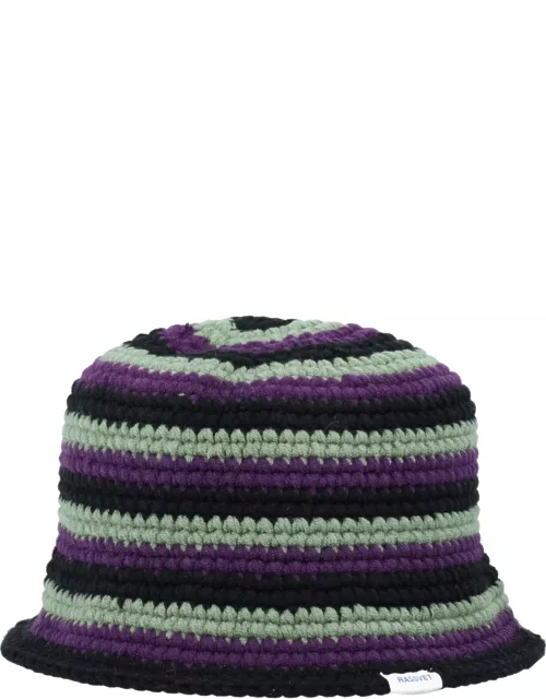 PACCBET Striped Knit Bucket Hat