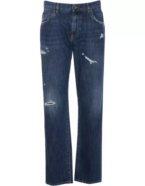 Dolce & Gabbana Jeans With Scraping
