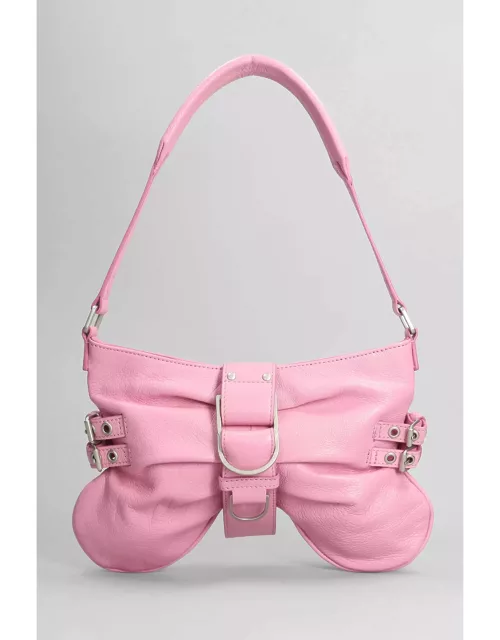 Blumarine Hand Bag In Rose-pink Leather