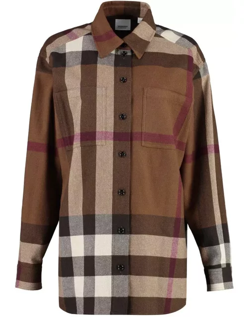 Burberry Haymarket Check-pattern Buttoned Shirt