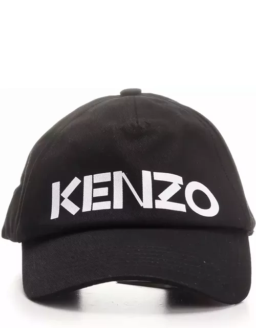 Kenzo Black Cap With Logo