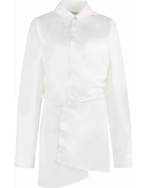 Off-White Cotton Shirtdres