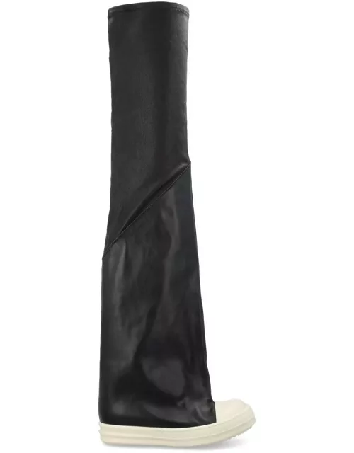 Rick Owens Contrast-toe Thigh-high Boot