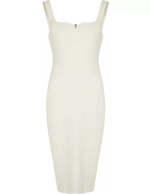 Victoria Beckham Crepe Midi Dress - Ivory - 6 (UK6 / XS)
