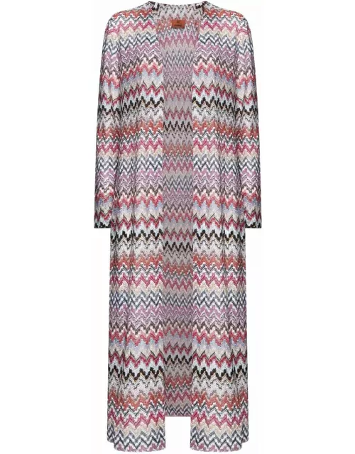 Missoni All-over Patterned Long-sleeved Cardigan