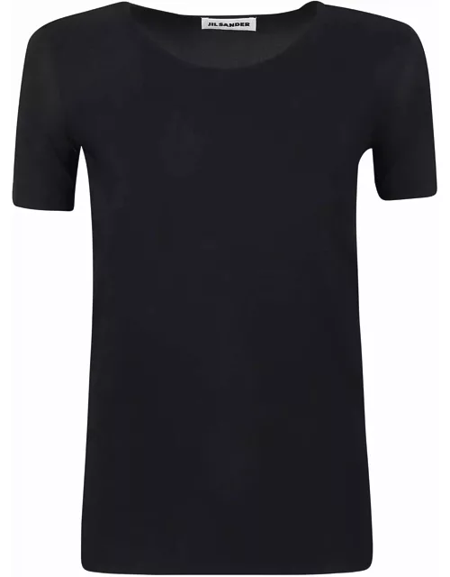 Jil Sander Round Neck Plain Slim T-shirt